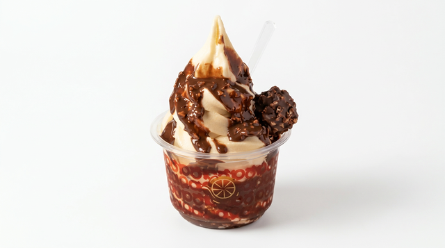 Mini Ferrero Rocher Ice Cream.