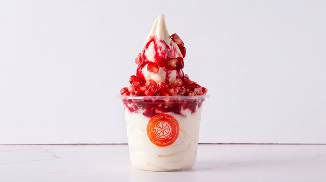 Pomegranate Ice Cream.