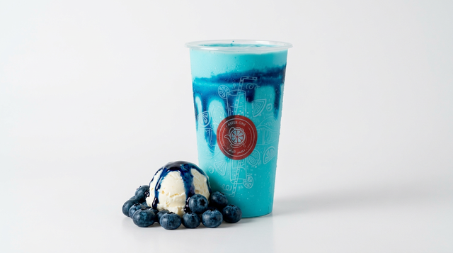 Electric Blue Raspberry Shake.